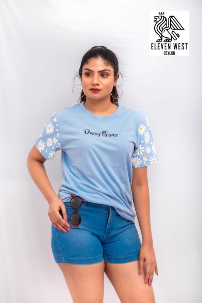 Daisy Baggy Light Blue T shirt