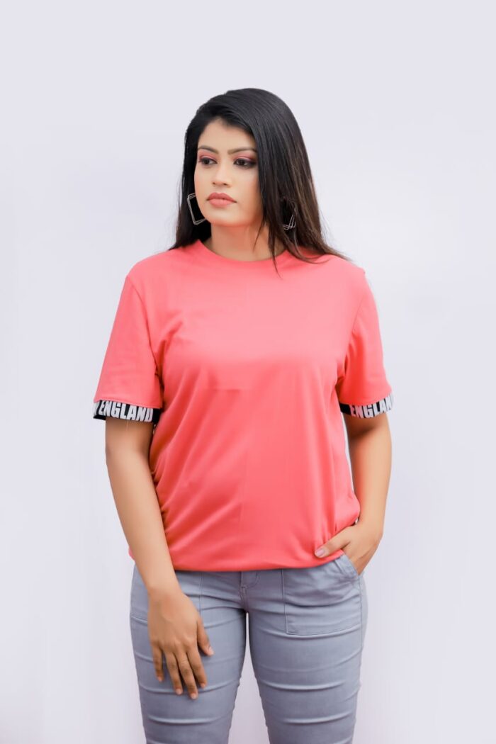 England Band Baggy Pink T shirt